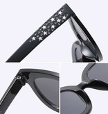 Stuff Certified® Oversized Mosaic Sunglasses for Women - Retro Catwalk Glasses UV400 Eyewear Champagne