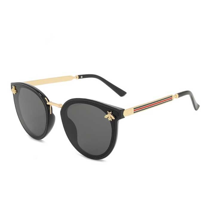 Gafas de sol vintage Abeja para mujer - Gafas retro degradadas Gafas UV400 Tonos de conducción Negro