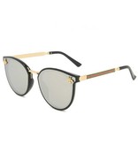 CMAOS Vintage Sonnenbrille Biene für Damen - Gradient Retro Brille Eyewear UV400 Driving Shades Beige
