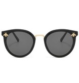 CMAOS Vintage Sunglasses Bee for Women - Gradient Retro Glasses Eyewear UV400 Driving Shades Black-Gold