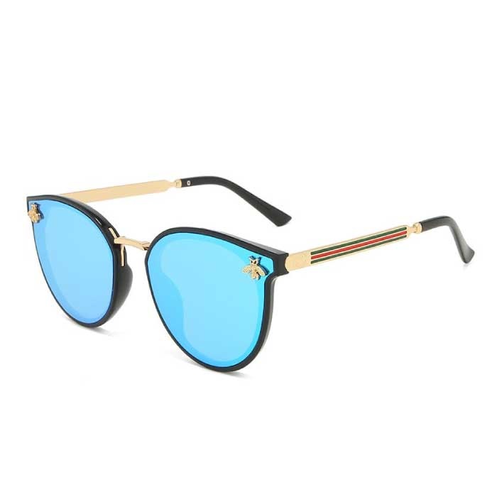 Gafas de sol vintage Abeja para mujer - Gafas retro degradadas Gafas UV400 Tonos de conducción Azul