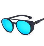 LeonLion Classic Punk Sunglasses for Men - Designer Vintage Glasses UV400 Eyewear Black