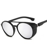 LeonLion Lunettes de soleil punk classiques pour hommes - Lunettes de créateur vintage UV400 Eyewear Black