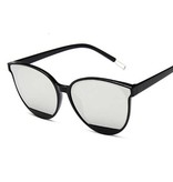 MuseLife Vintage polaryzacyjne okulary przeciwsłoneczne dla kobiet - modne klasyczne okulary UV400 odcienie jasnoniebieskie