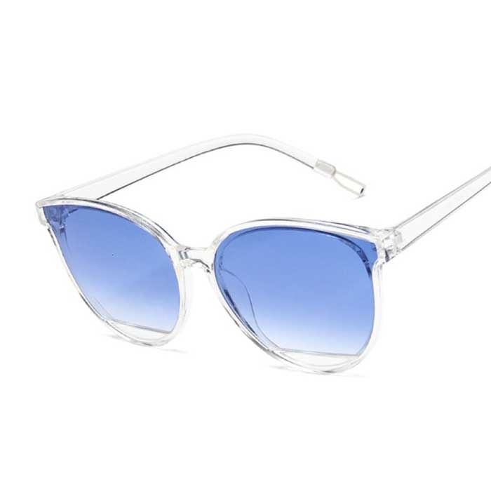 Vintage polaryzacyjne okulary przeciwsłoneczne dla kobiet - modne klasyczne okulary UV400 odcienie niebieskie