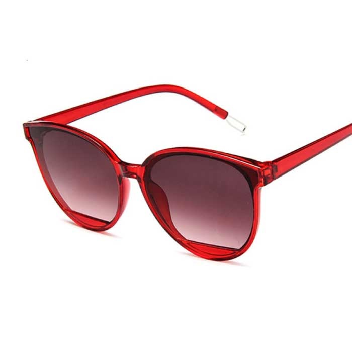 Occhiali da sole polarizzati vintage per donna - Occhiali classici alla moda UV400 sfumature rosse