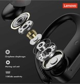 Lenovo Écouteurs sans fil LP7 - Écouteurs à commande tactile TWS Écouteurs Bluetooth 5.0 Écouteurs Écouteurs Noir