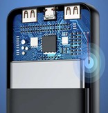 Essager Powerbank 20.000mAh met 3 Oplaadpoorten  - 20W PD Externe Noodaccu LED Display Batterij Oplader Charger Zwart