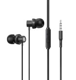 Lenovo ThinkPlus TW13 Oordopjes met Microfoon - 3.5mm AUX Oortjes Wired Earphones Oortelefoon Zwart