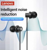 Lenovo ThinkPlus TW13 Oordopjes met Microfoon - 3.5mm AUX Oortjes Wired Earphones Oortelefoon Zwart