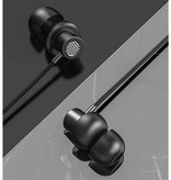 Lenovo ThinkPlus TW13 Oordopjes met Microfoon - 3.5mm AUX Oortjes Wired Earphones Oortelefoon Zwart