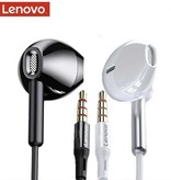 Lenovo XF06 Oordopjes met Microfoon - 3.5mm AUX Oortjes Wired Earphones Oortelefoon Zwart