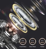 Lenovo XF06 Ohrhörer mit Mikrofon – 3,5 mm AUX-Ohrhörer Kabelgebundene Ohrhörer Ohrhörer Schwarz