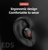 Lenovo Écouteurs sans fil ThinkPlus PD1X - Écouteurs TWS Écouteurs Bluetooth 5.0 Sport Écouteurs Écouteurs Noir