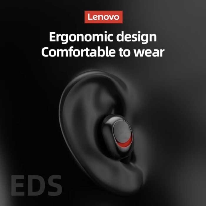 Lenovo ThinkPlus PD1X Draadloze Oortjes - TWS Oordopjes Bluetooth 5.0 Sport Earphones Earbuds Oortelefoon Zwart