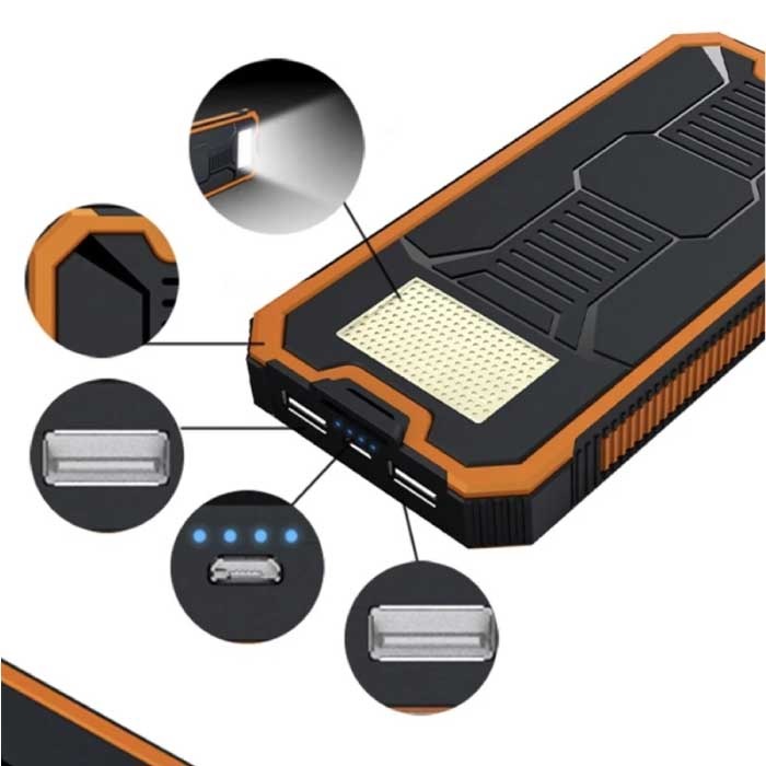Cargador Portatil De Bateria Externa Con Linterna Para Telefonos 10000mAh  NEW