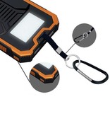 OLOEY 80.000mAh Solar Powerbank met 2 USB Poorten - Ingebouwde Zaklamp - Externe Noodaccu Batterij Oplader Charger Zon Oranje