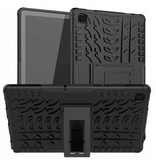 Stuff Certified® Samsung Galaxy Tab A7 (10.4") Shockproof Cover met Kickstand - Multifunctioneel Hoesje Case Rood