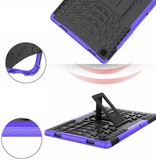 Stuff Certified® Samsung Galaxy Tab A7 (10.4") Stoßfestes Cover mit Kickstand - Multifunktionales Case Case Blau