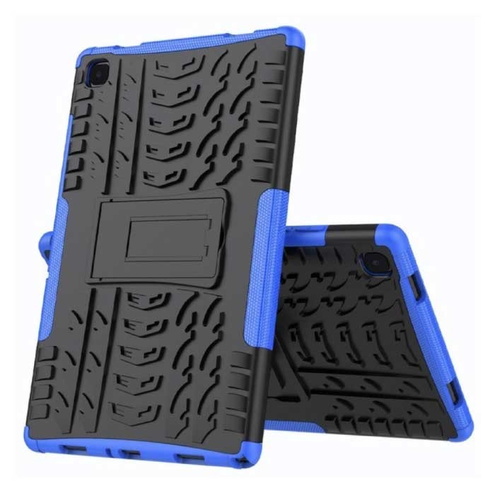 Samsung Galaxy Tab A7 (10.4") Funda Antigolpes con Soporte - Funda Multifuncional Funda Azul