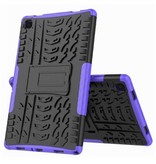 Stuff Certified® Samsung Galaxy Tab A7 (10.4") Shockproof Cover with Kickstand - Multifunctional Case Case Purple