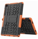 Stuff Certified® Samsung Galaxy Tab A7 (10.4") Shockproof Cover with Kickstand - Multifunctional Cover Case Orange