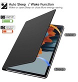 Stuff Certified® Funda Magnética Plegable para Samsung Galaxy Tab S8 (11") - Funda Multifuncional con Pata de Cabra Azul