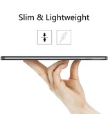 Stuff Certified® Samsung Galaxy Tab S7 Plus (12.4") Magnetische Hülle faltbar - Multifunktions-Hülle mit Kickstand Blau