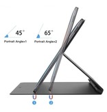 Stuff Certified® Samsung Galaxy Tab S8 (11") Funda Magnética Plegable - Funda Multifunción con Pata de Cabra Oro Rosa