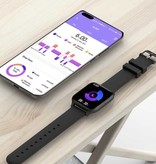 COLMI P8 Mix Smartwatch Smartband Smartphone Fitness Sport Activity Tracker Horloge IP67 iOS iPhone Android Siliconen Bandje Zwart
