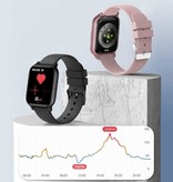 COLMI P8 Mix Smartwatch Smartband Smartfon Fitness Sportowy zegarek do śledzenia aktywności IP67 iOS iPhone Android Silikonowy pasek Czarny