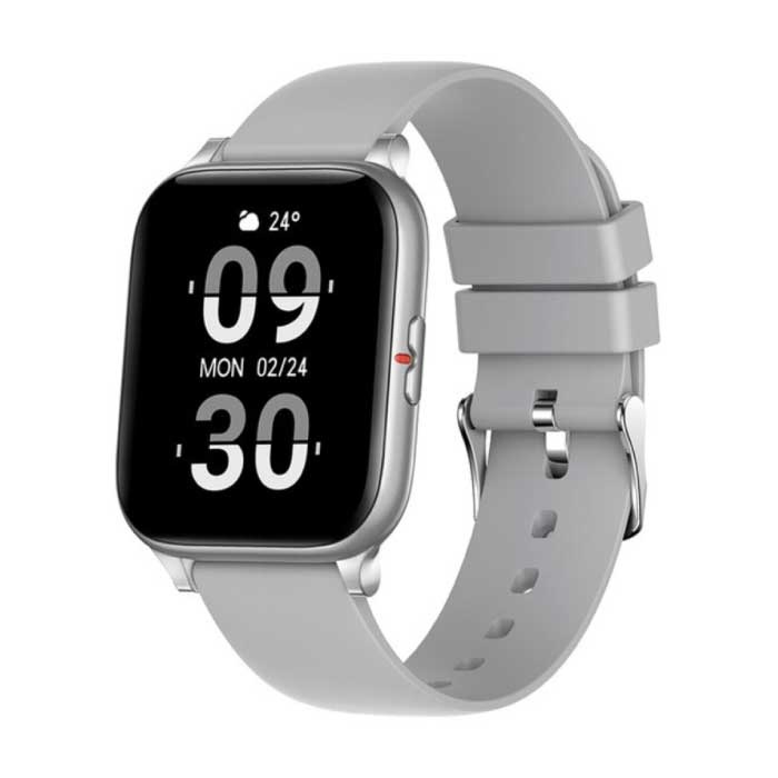 P8 Mix Smartwatch Smartband Smartfon Fitness Sportowy zegarek do śledzenia aktywności IP67 iOS iPhone Android Silikonowy pasek Szary