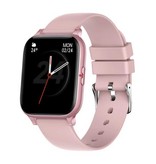 COLMI P8 Mix Smartwatch Smartband Smartfon Fitness Sportowy zegarek do śledzenia aktywności IP67 iOS iPhone Android Silikonowy pasek Różowy