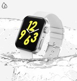 EOENKK Smartwatch Smartband Smartfon Fitness Sportowy zegarek do śledzenia aktywności IP67 iOS iPhone Android Silikonowy pasek Czarny