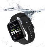 COLMI P8 SE Plus Smartwatch Smartband Smartfon Fitness Sportowy zegarek do śledzenia aktywności IP68 iOS iPhone Android Silikonowy pasek Czarny