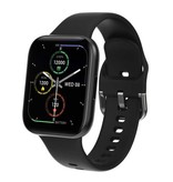 COLMI P8 SE Plus Smartwatch Smartband Smartfon Fitness Sportowy zegarek do śledzenia aktywności IP68 iOS iPhone Android Silikonowy pasek Czarny