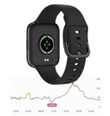 COLMI P8 SE Plus Smartwatch Smartband Smartphone Fitness Sport Activité Tracker Montre IP68 iOS iPhone Android Bracelet en Silicone Gris