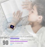 COLMI P8 SE Plus Smartwatch Smartband Smartfon Fitness Sportowy zegarek do śledzenia aktywności IP68 iOS iPhone Android Silikonowy pasek Złoty
