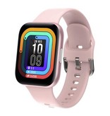 COLMI P8 SE Plus Smartwatch Smartband Smartfon Fitness Sportowy zegarek do śledzenia aktywności IP68 iOS iPhone Android Silikonowy pasek Złoty