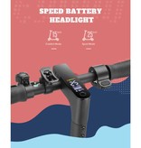iScooter Monopattino elettrico pieghevole I9 - Off-Road Smart E Step con app - 350W - 30 km/h - Ruote da 8,5 pollici - Nero