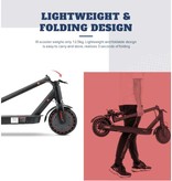 iScooter Trottinette électrique pliante I9 - Smart E Step tout-terrain avec application - 350W - 30 km/h - Roues de 8,5 pouces - Noir