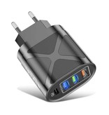 Lovebay Ładowarka z podwójnym portem 65W GaN - PD / Quick Charge 3.0 - Power Delivery Szybkie ładowanie USB - Ładowarka ścienna Ładowarka do ładowarki AC Adapter do ładowarki czarny