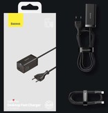 Baseus 65W Ladeblock - Quad 4-Port GaN USB Schnellladung - Ladegerät Wand Wandladegerät AC Heimladegerät Stecker Ladeadapter Schwarz