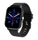 ZODVBOZ 1.69" Smartwatch Smartband Fitness Sport Activity Tracker Horloge IP67 iOS iPhone Android Siliconen Bandje Zwart