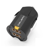 Celbro Mini 2 Port Car Charger 2A - Dual Port Carcharger - Black