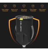 Celbro Mini cargador de coche de 2 puertos 2A - Cargador de coche de dos puertos - Negro