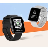 Sanlepus 1.8" Smartwatch - Bracelet en Silicone Fitness Sport Activity Tracker Montre GPS Assistant Vocal Android Noir