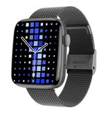 Sanlepus Smartwatch de 1.8" - Correa de malla Fitness Sport Activity Tracker Reloj GPS Asistente de voz Android Negro