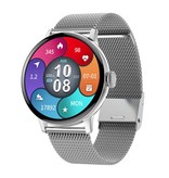 Sanlepus Rimless Smartwatch Mesh Strap Fitness Sport Activity Tracker Watch Android Silver