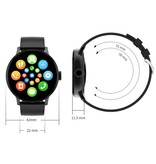 Sanlepus Rimless Smartwatch Correa de malla Fitness Sport Activity Tracker Reloj Android Negro